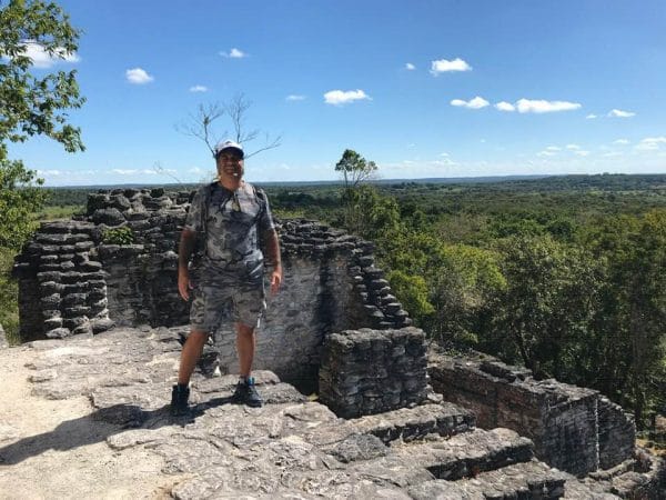 Vic in Mayan jungle