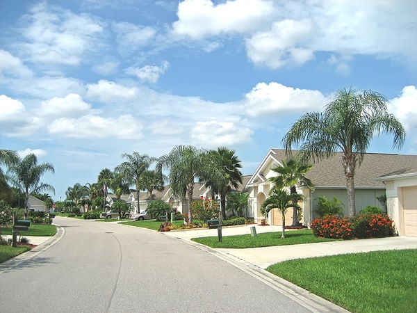Florida suburban neighborhood