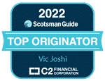 2022 Scotsman Guide Award Vic Joshi Mortgage